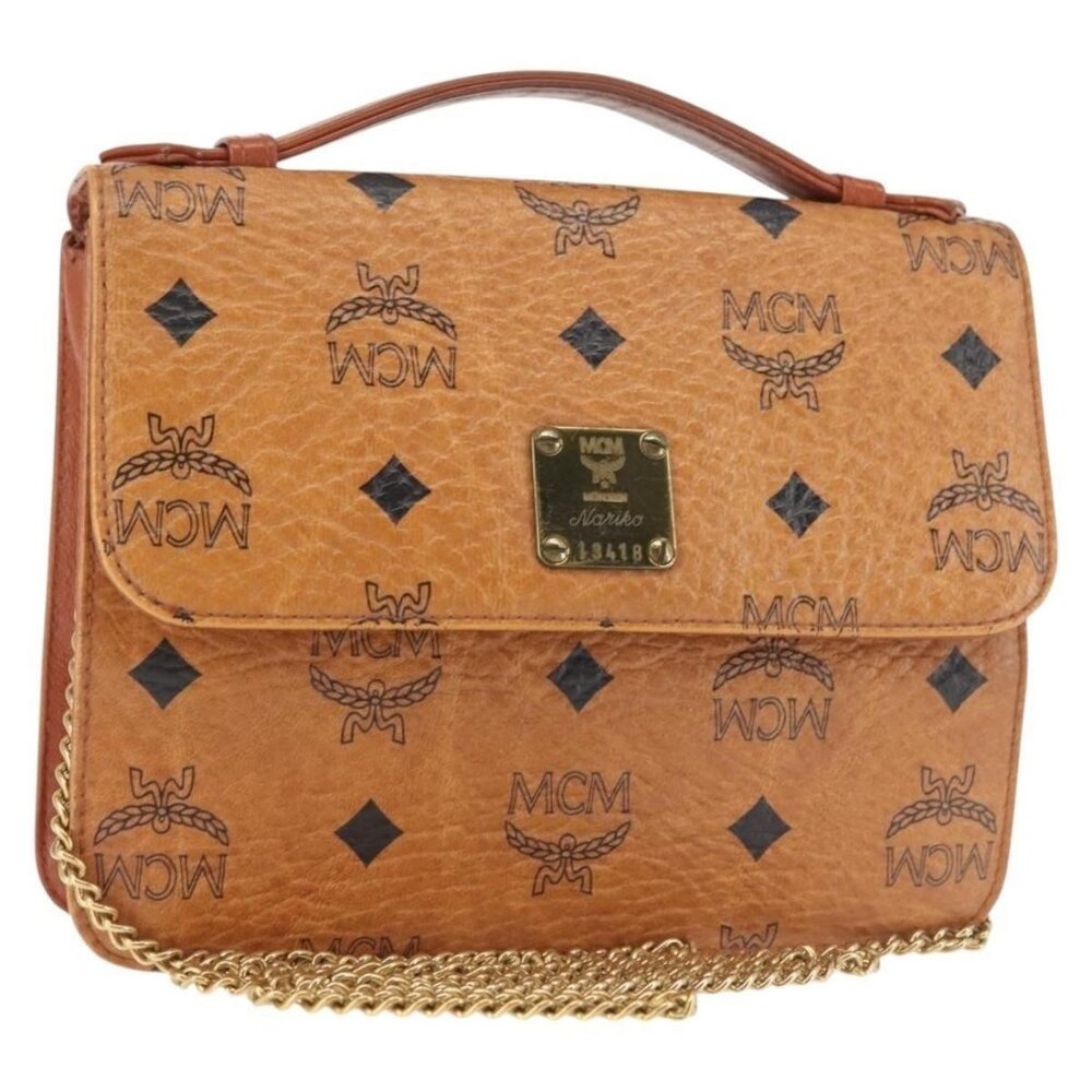 Authentic MCM Logogram Vicetos Chain Shoulder Bag… - image 1